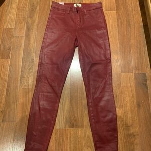 COPY - L’AGENCE Coated cotton jeans
